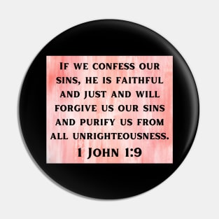 Bible Verse 1 John 1:9 Pin