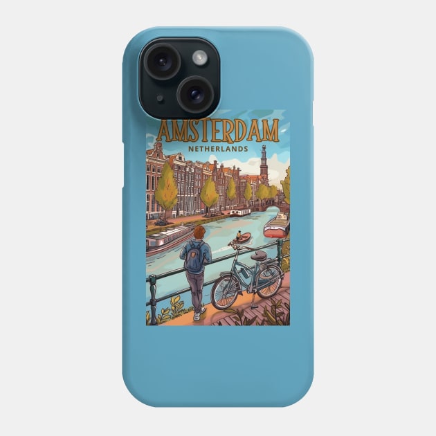 Amsterdam Netherlands Phone Case by Studio Red Koala