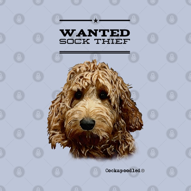 Cockapoo / Doodle Dog Sock Thief by WoofnDoodle 