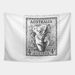 Australia Koala Vintage Stamp Tapestry