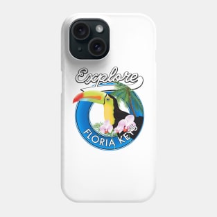 Florida keys retro logo Phone Case