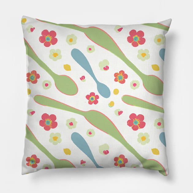 Floral Dreams #21 Pillow by Sibilla Borges