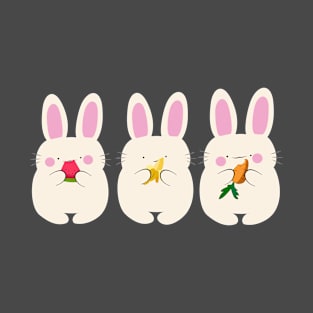 Bunnies, fruits and carrot T-Shirt