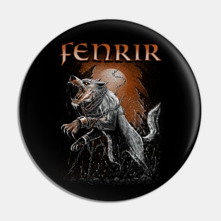 Fenrir Viking Wolf Scandinavian Norse Pagan Mythology Pin