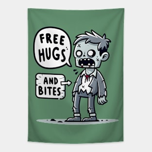 Free hugs and bites - Zombie Tapestry