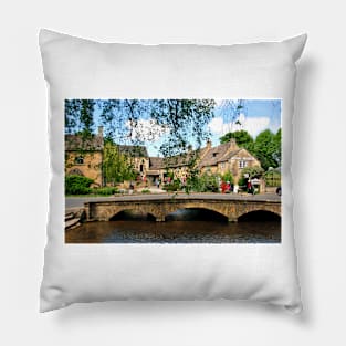 Bourton on the Water Cotswolds Gloucestershire England Pillow