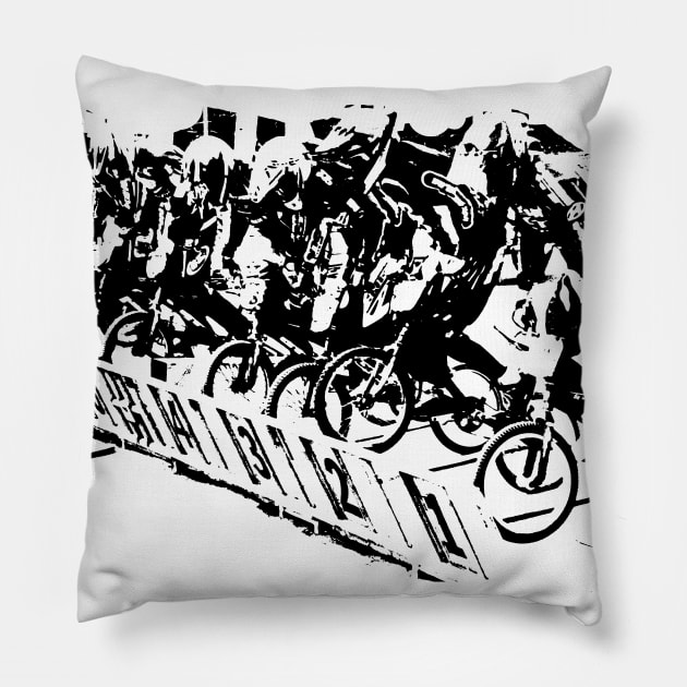 bmx Pillow by rickylabellevie