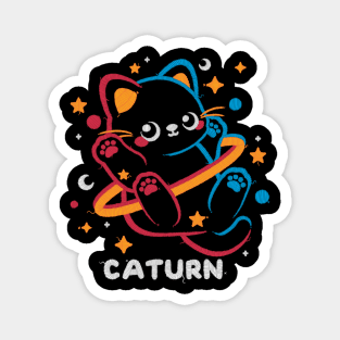 Caturn embroidery patch Magnet