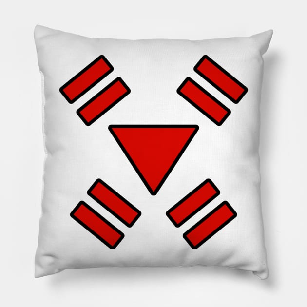 Battle-Cry Tee Pillow by J. Rufus T-Shirtery