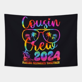 Cousin Crew 2024 Summer Vacation Beach Family Trips Matching Tapestry