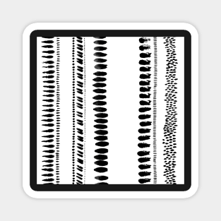 Tribal ink stripes Magnet