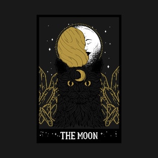 Tarot Card - The Moon - Occult Gothic Halloween T-Shirt