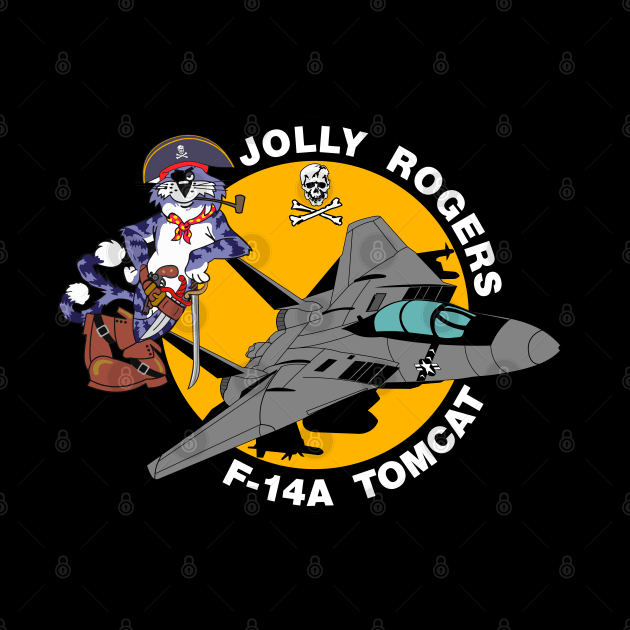 F-14 Tomcat - Jolly Rogers F14A Tomcat - Clean Style by TomcatGypsy