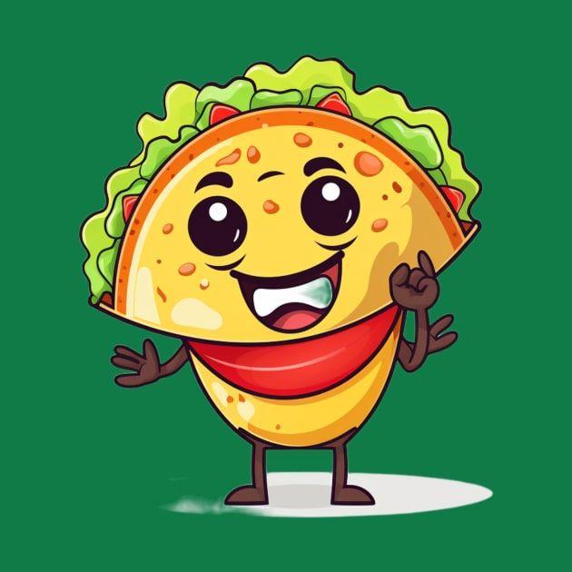 kawaii Taco cehees T-Shirt cute potatofood funny by nonagobich