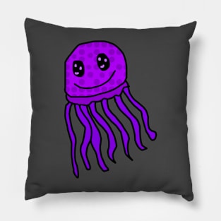 Purple Poke Dot Jellyfish Pillow