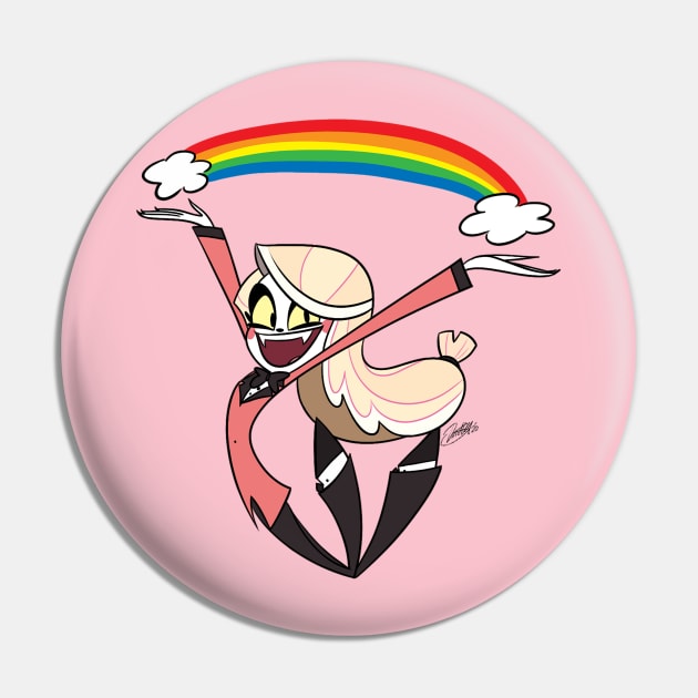 Discover Rainbow Charlie Hazbin Hotel ハズビン ホテル ゲーム 缶バッジ  31mm, 57mm, 76mm サイズ