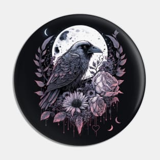 Raven Moon Pin