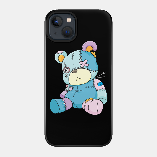 Teddy Bear Anime Pastel Goth Kawaii - Pastel Goth - Phone Case