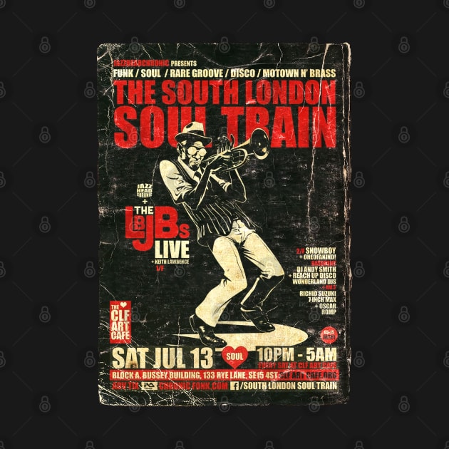 POSTER TOUR - SOUL TRAIN THE SOUTH LONDON 89 by Promags99