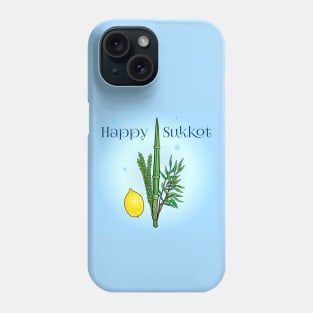 Sukkot Lulav and Etrog Tropical Palm Leaves Jewish Holiday Phone Case