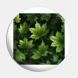 Green Leaves Pattern 15 Pin