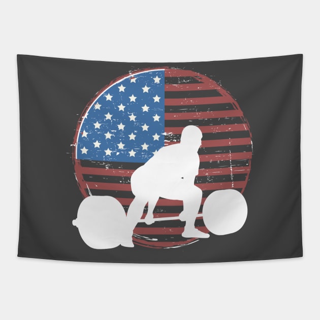 American Deadlifts - Powerlifting Tapestry by High Altitude
