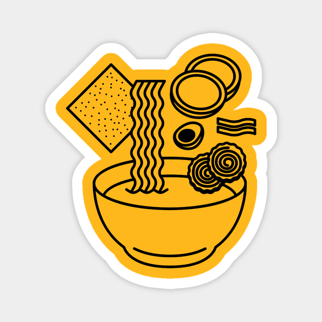 Ramen Line Sequence Magnet by LoganArt