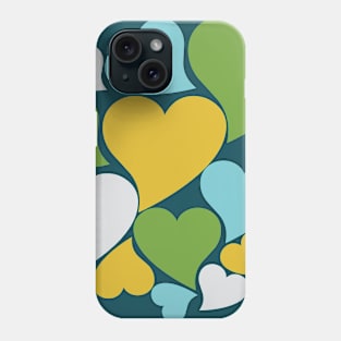 Retro Love hearts Phone Case