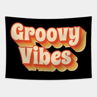 Groovy Vibes - Retro cool funny style Tapestry