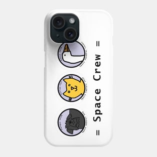 Space Crew 2420 Portrait of three Astronaut Animals Phone Case