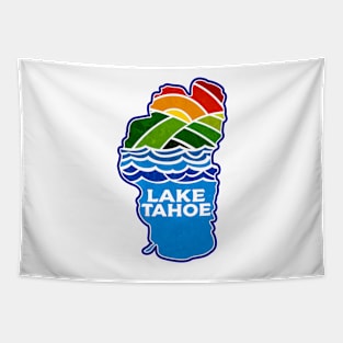 Lake Tahoe California Nevada Skiing Boating Ski Hike Hiking Camping Tapestry