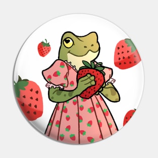 Strawberry Frog Pin