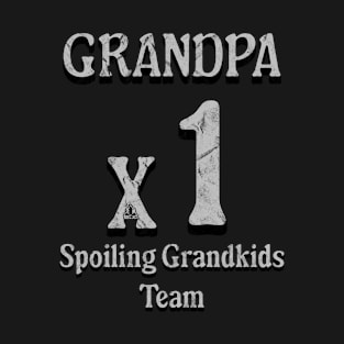 Grandfather x1 Proud Team Family-Focused fun team T-Shirt