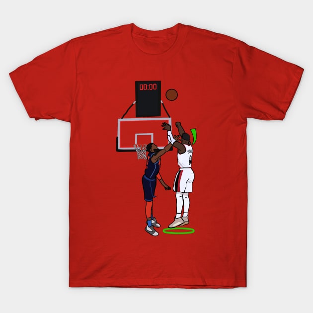 BALLALLDAY Damian Lillard Portland Trailblazer Basketball T-Shirt Multiple Colors Available