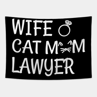 wife cat mom lawyer Tapestry