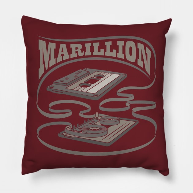 Marillion Exposed Cassette Pillow by Vector Empire