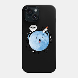 Crash on the Moon Phone Case