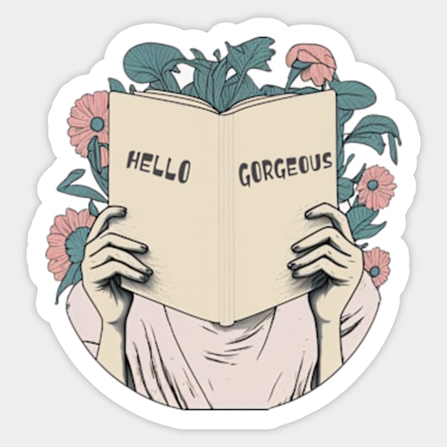 Hello Gorgeous Floral Book - House Plant - Sticker