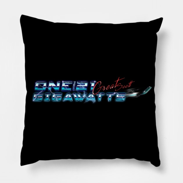 1.21 gigawatts Pillow by EGGnTEDDY