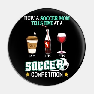 Soccer Mom At A Soccer Competition Pin