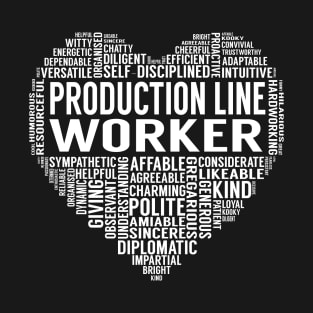 Production Line Worker Heart T-Shirt