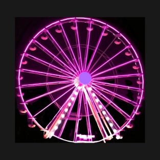 Neon ferris wheel no. 2 T-Shirt