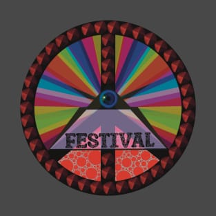 Festival Rainbow Pyramids T-Shirt