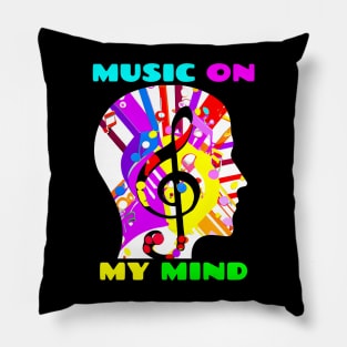 Music On My Mind Pillow