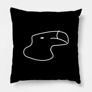 White toucan Pillow