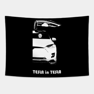 Tesla in Tesla #2 Tapestry