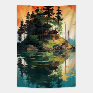 Cottage Island Tapestry