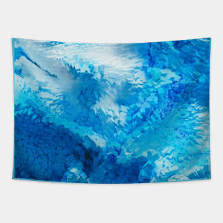 blue foam calm Tapestry