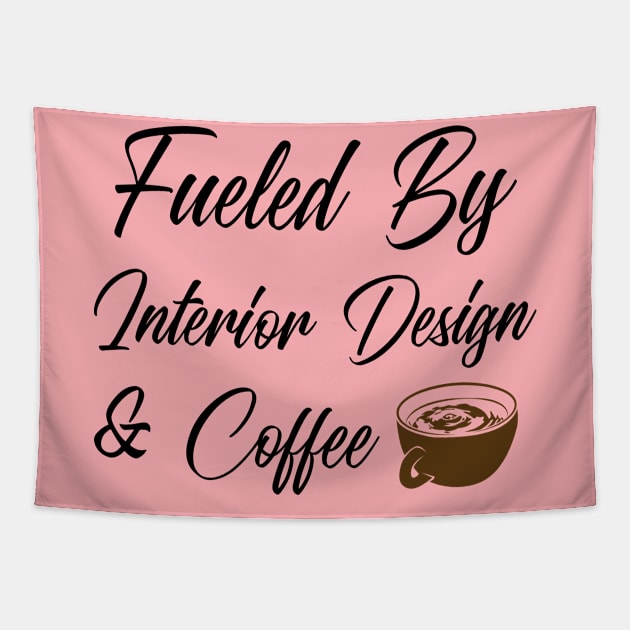 Fueled By Interior Design & Coffee Tapestry by Sanworld