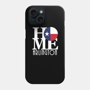 HOME Arlington TX (white ink) Phone Case